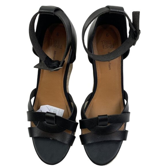 Time and Tru Memory Foam Espadrille Wedges Women's Size 9 - Picture 1 of 7